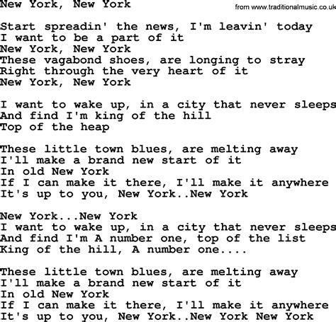 New York lyrics